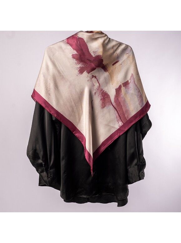 Foulard Satin De Soie 